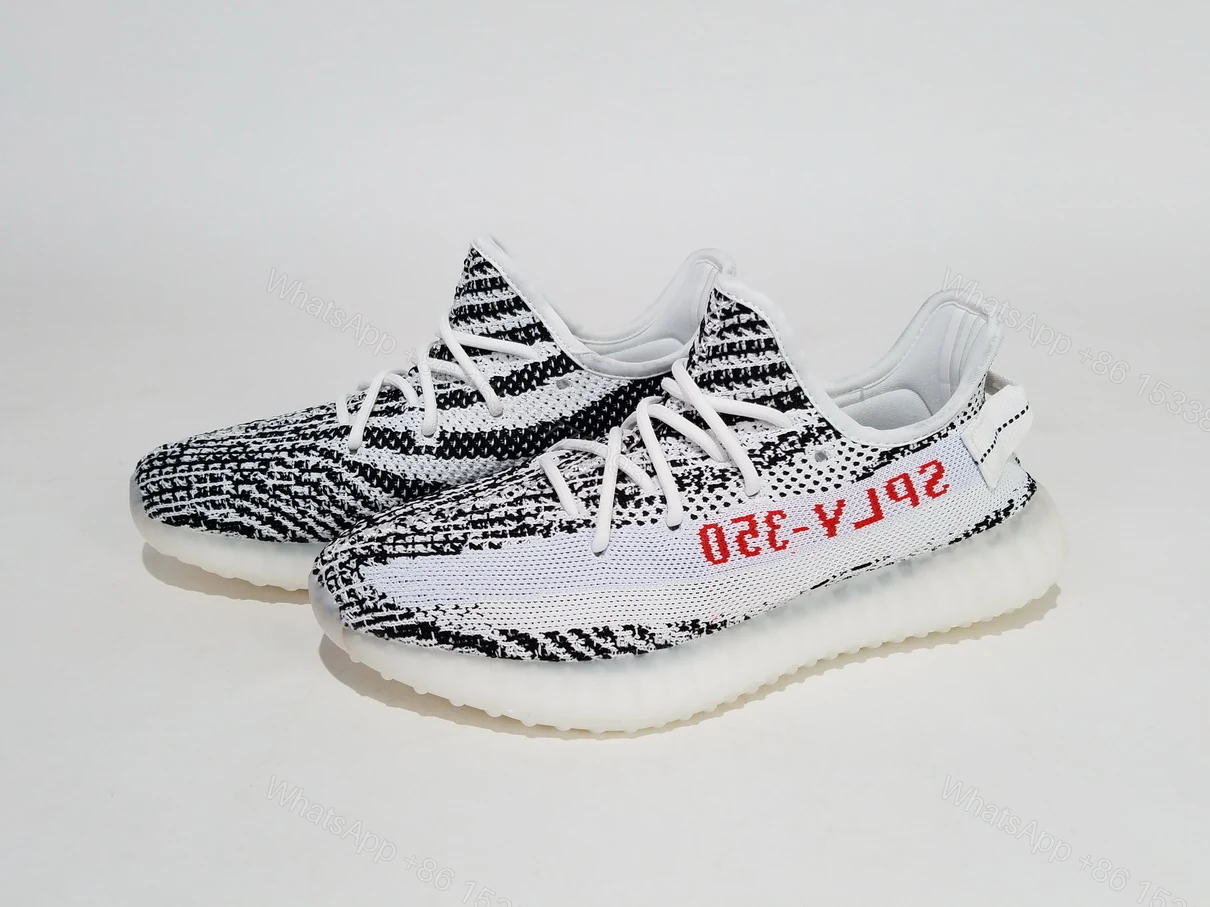 (OG)Fake Yeezy 350 V2 Zebra CP9654 — view 2