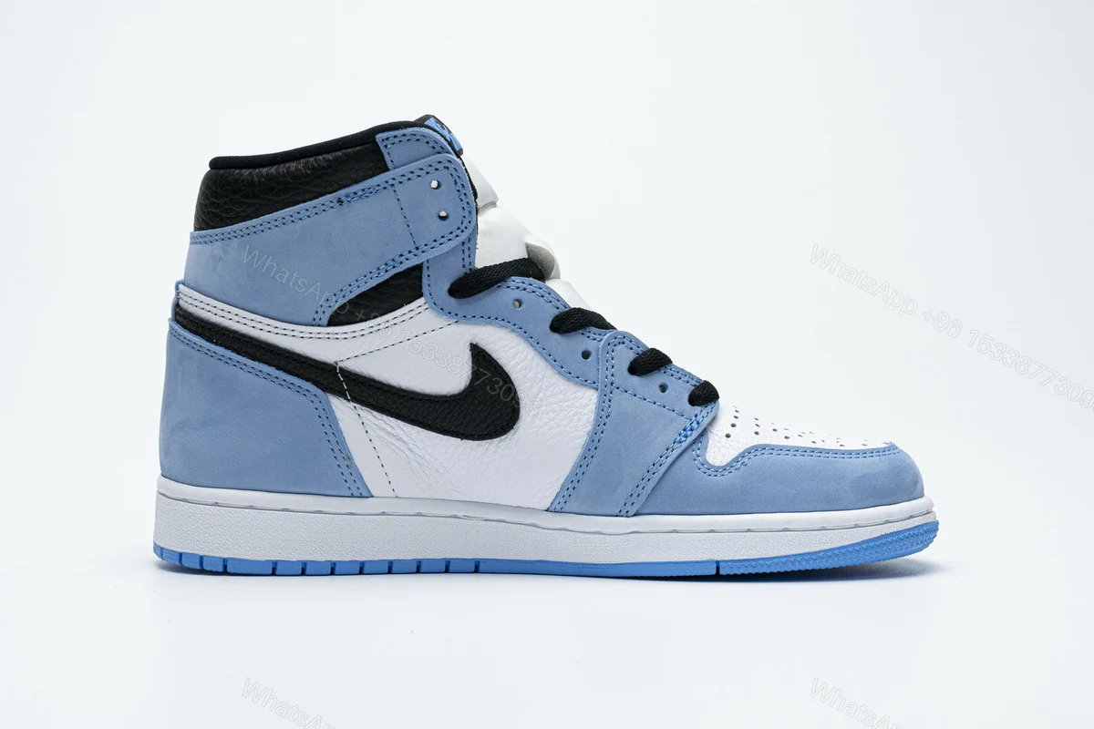 View 2 of Air Jordan 1 Retro High White University Blue Black 555088-134(High quality)