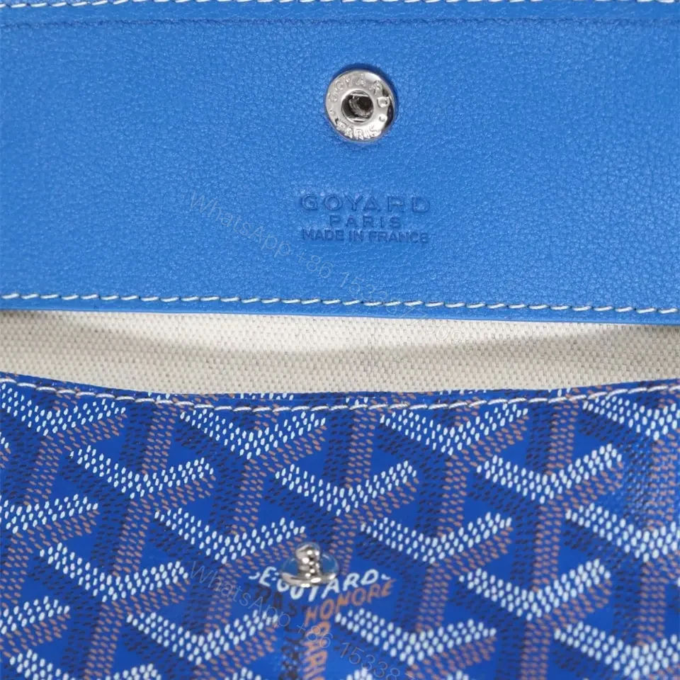 View 15 of 高仿Goyard*STLOUIP6滿印Tote手提袋天藍免檢版小號