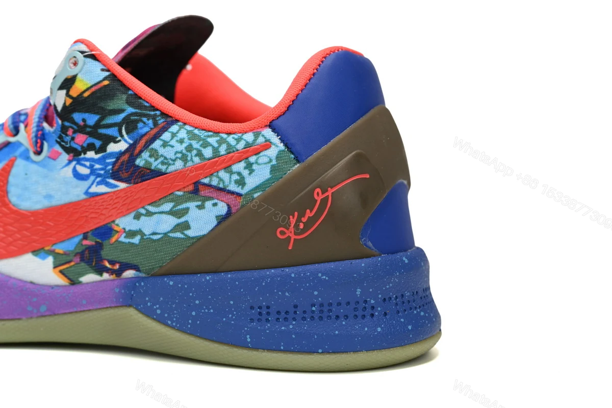 View 10 of Nike What The Kobe 8 Electric Orange/Deep 635438-800