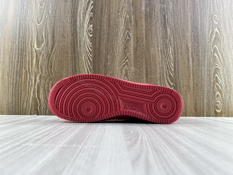View 9 of Premium Red Leather Sneaker: Bold Minimalist High-Tops