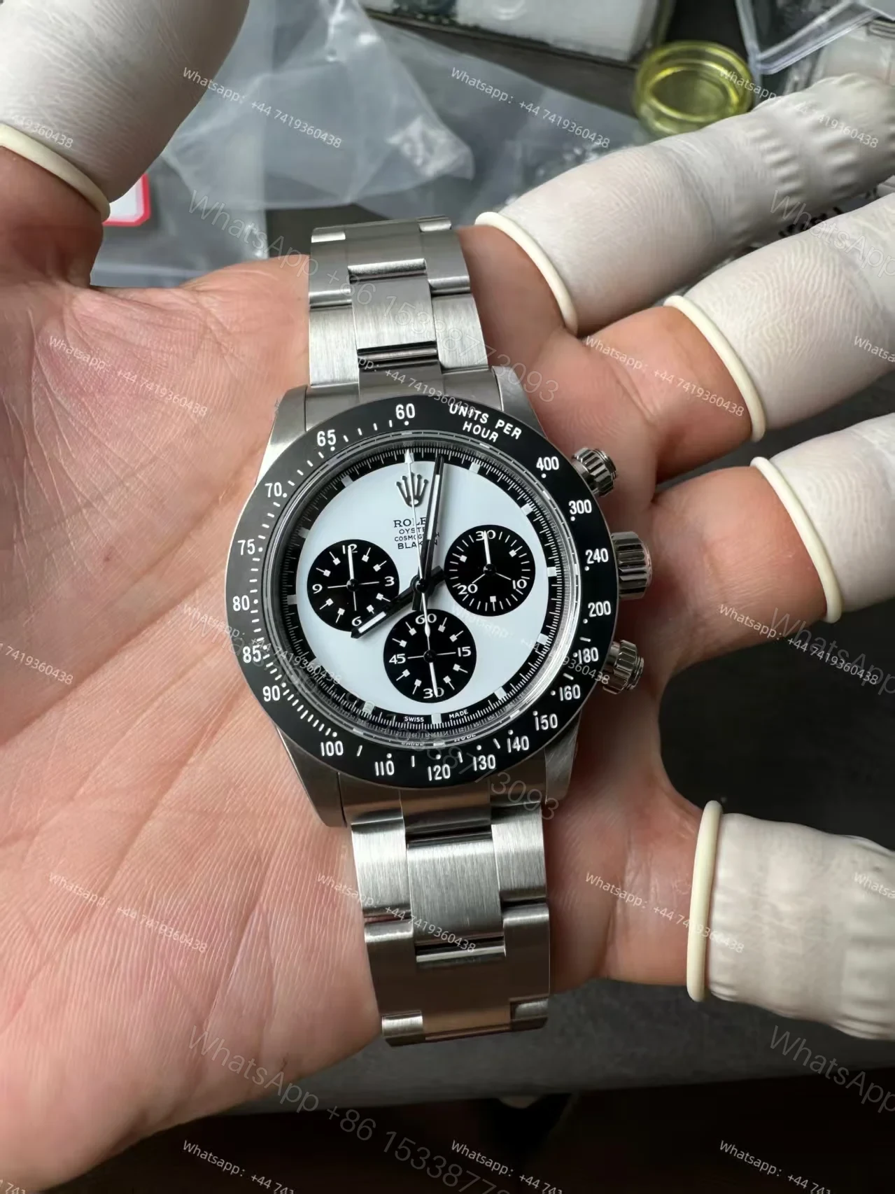 View 9 of Rolex Daytona 116500 Customization Blaken Paul Newman 4130 Movement Best Super Clone