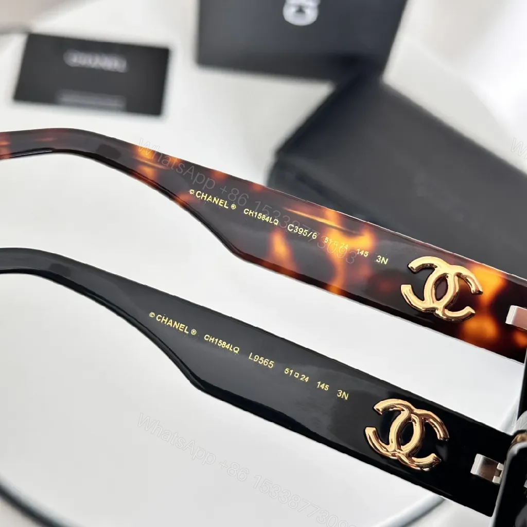 View 8 of Blue Acetate Round-Frame Sunglasses, Gold Accents, Polarized Lens