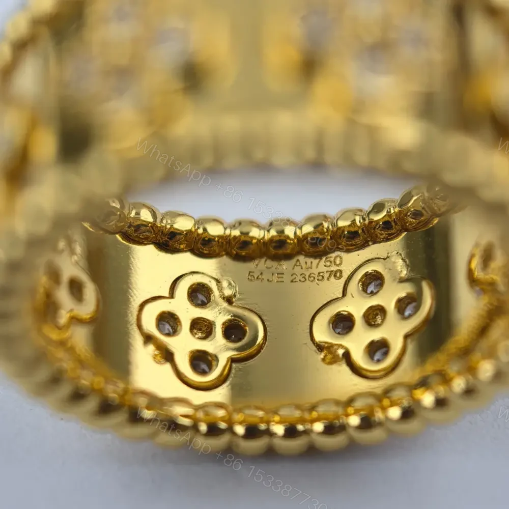 View 10 of 高仿首飾VanCleef&Arpels*RO9NC00鑲鑽萬花筒戒指黃金中號