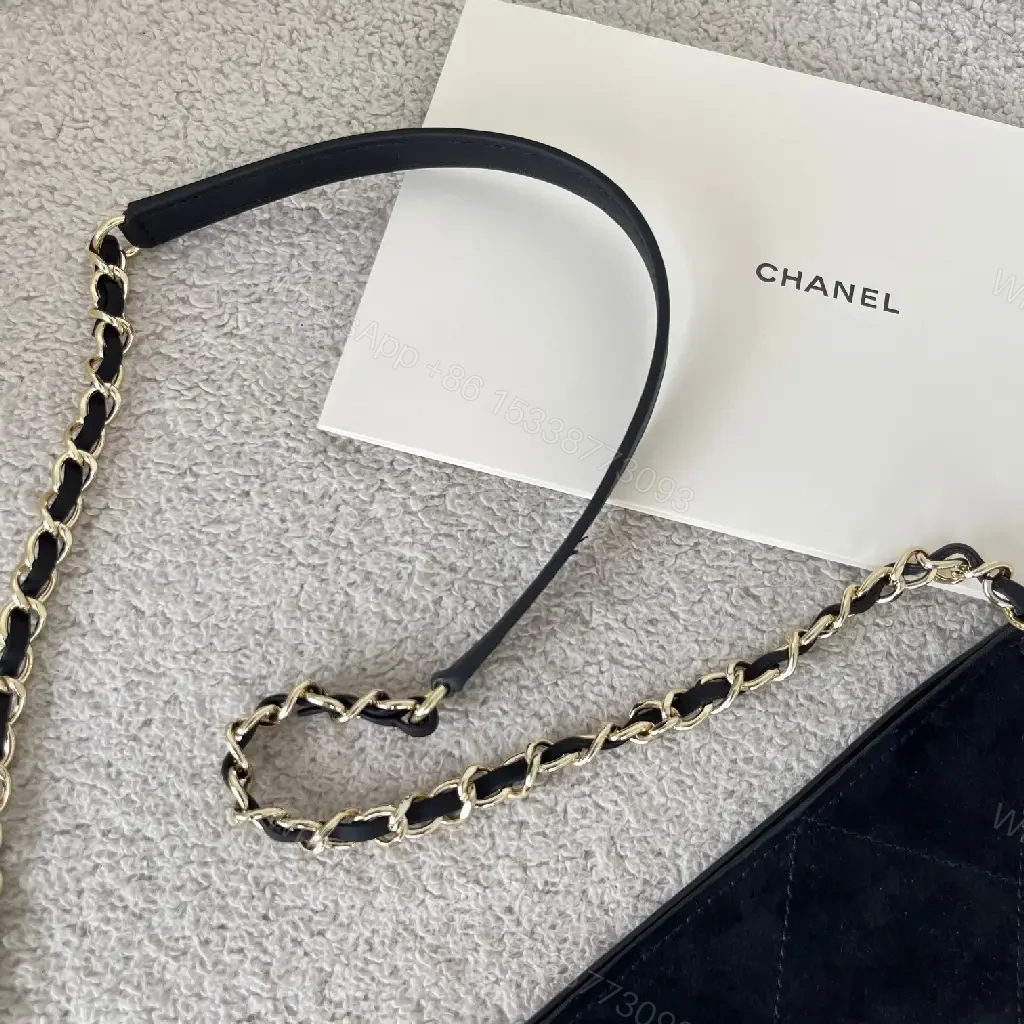 View 5 of Quilted Suede Fringe Tote: Luxe Chanel-Inspired