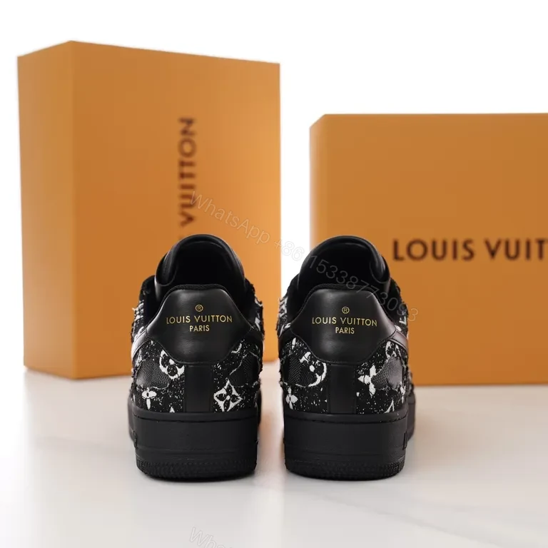 View 4 of Louis Vuitton Monogram Patterned Comfort Sneakers - Luxe Everyday Style