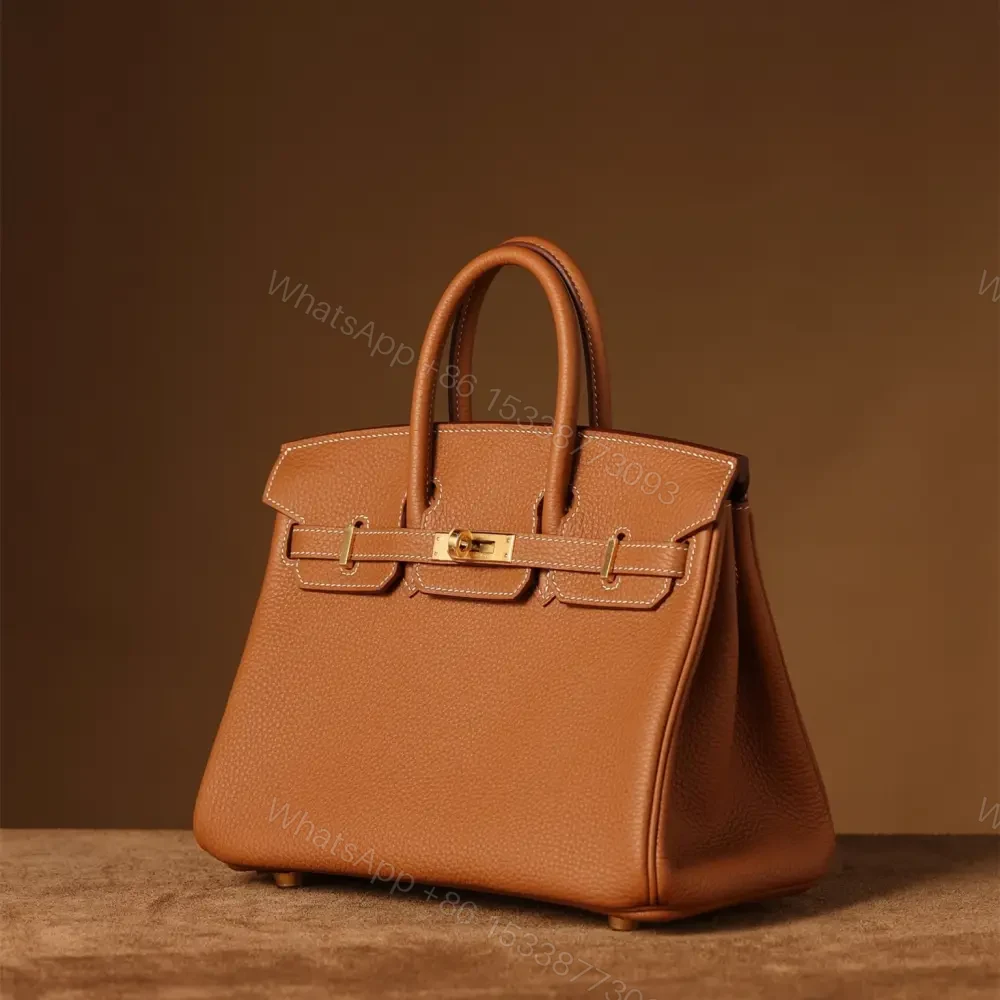 View 5 of 高仿Hermes*Birkin25金棕色金扣免檢版