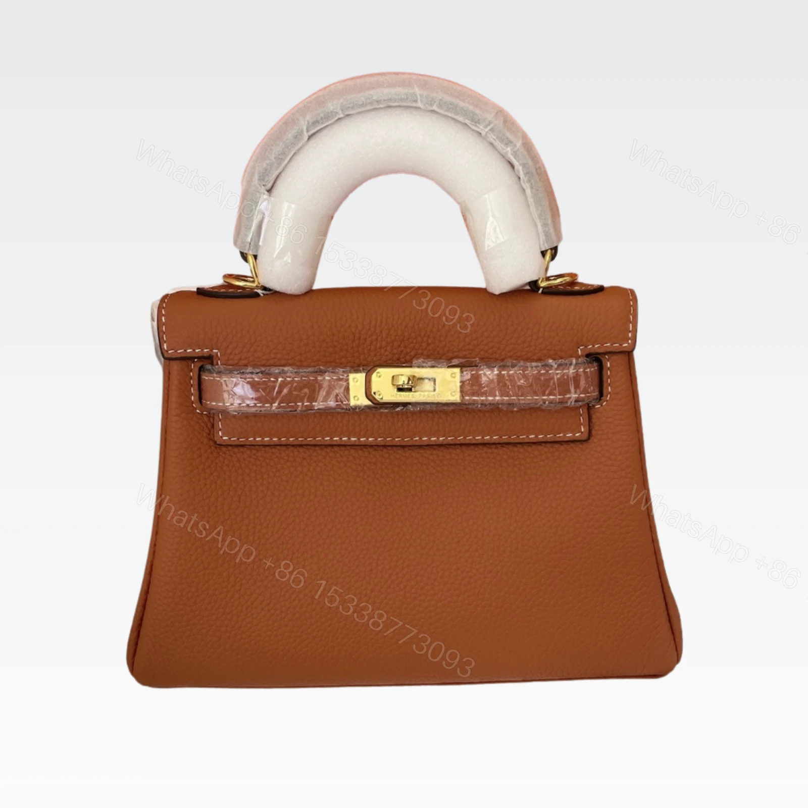 HERMES KELLY SELLIER ROUGE EPSOM GOLD HARDWARE BROWN 28CM — view 1