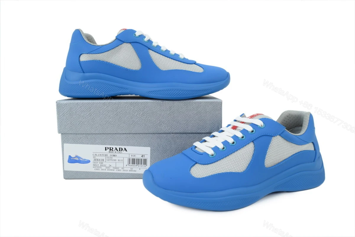View 5 of Prada Sneakers Rubber Blue