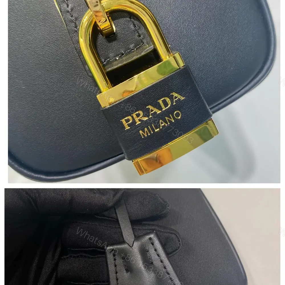 View 7 of 高仿Prada*RE-Nylon系列1BB27手提單肩包中號黑色免檢版