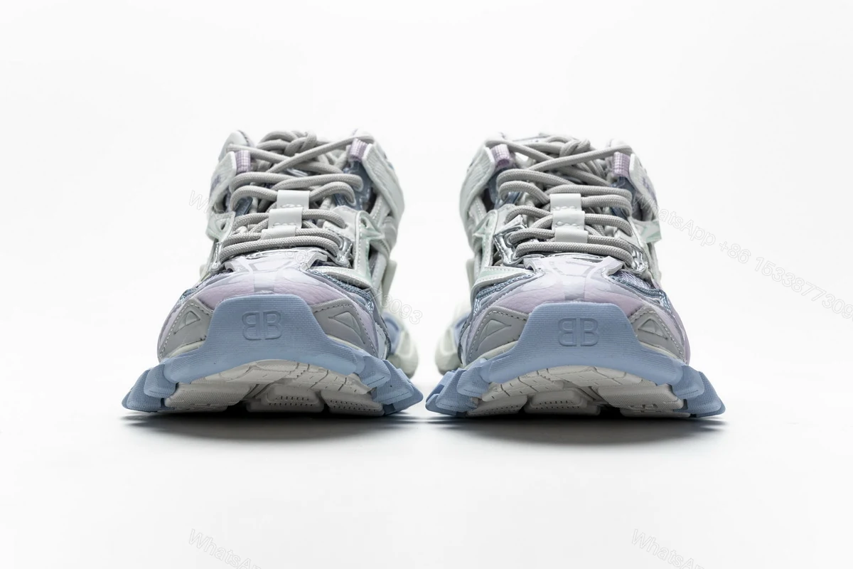 View 4 of Balenciaga Track 2 Sneaker White Light Blue 568615 W2GN3 9045