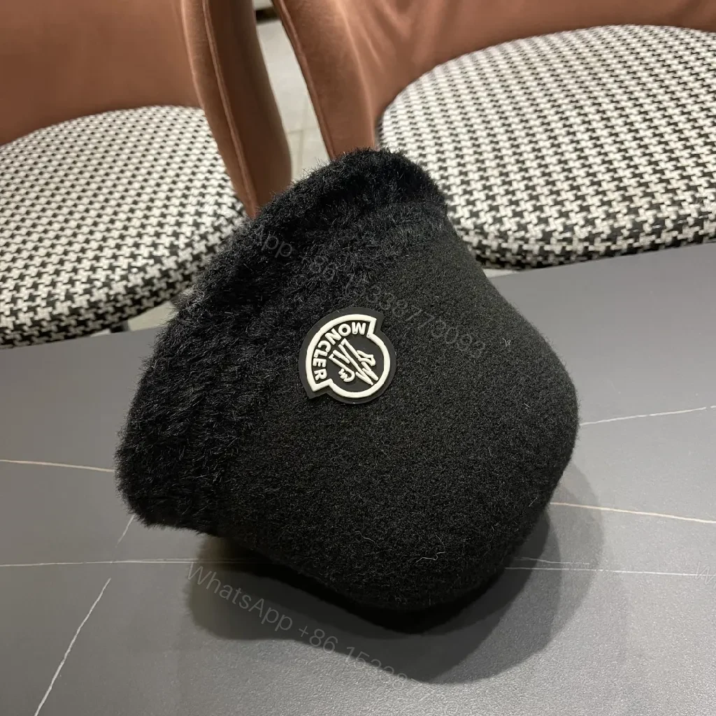 View 5 of Cozy Plush Bucket Hat: Velvet Warmth, Discreet Logo