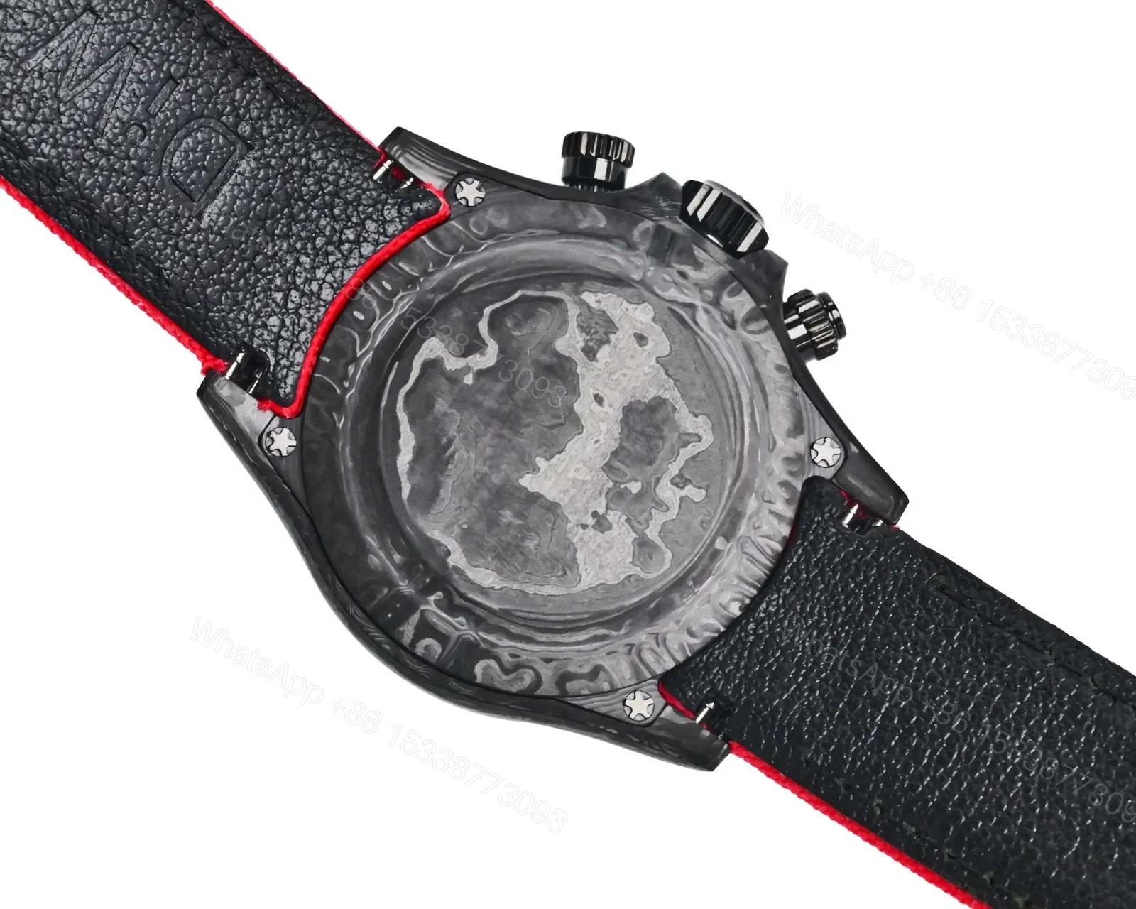 View 8 of Best Rolex Daytona Carbon Red Strap replica 40MM Edition RG-DAYTONA-CARBON-RED-STRAP-40