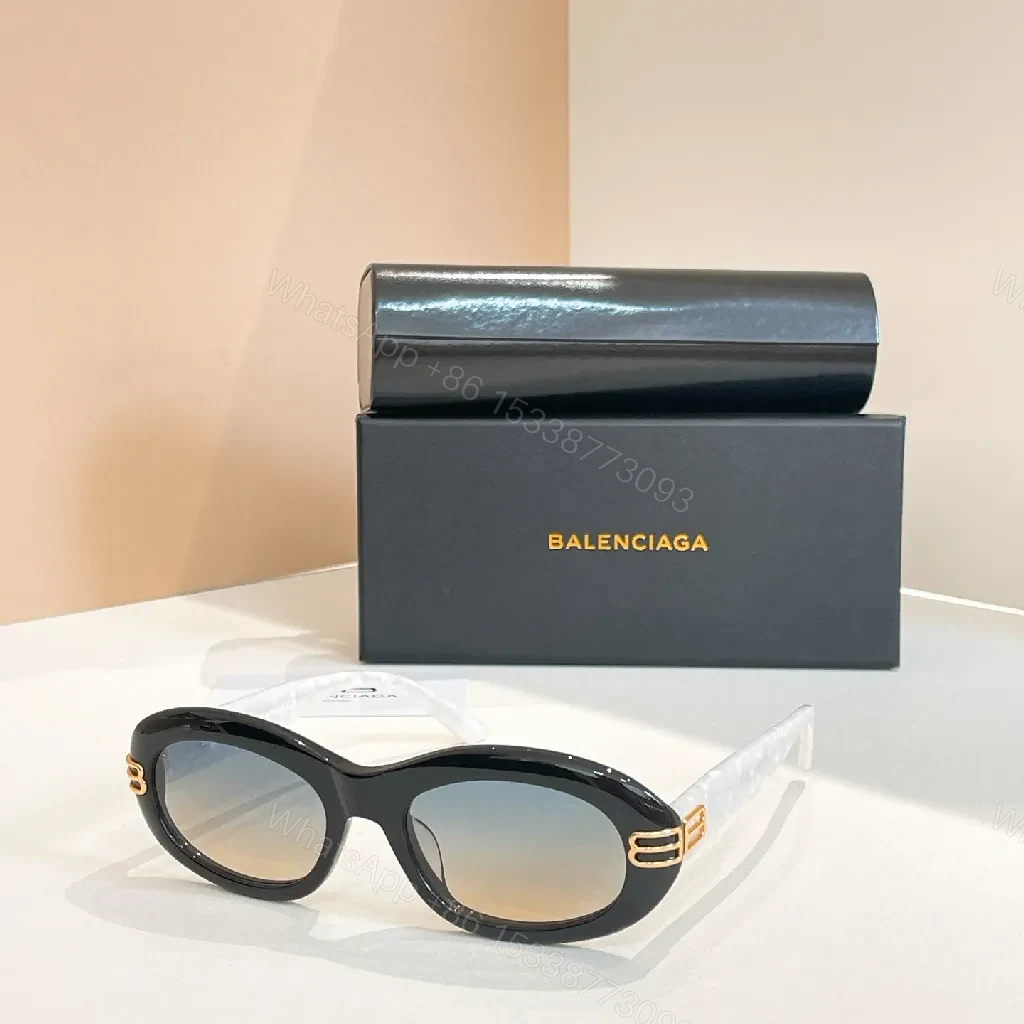 View 5 of Soft Pink Frame Cat-Eye Sunglasses with Gold Accents, UV400