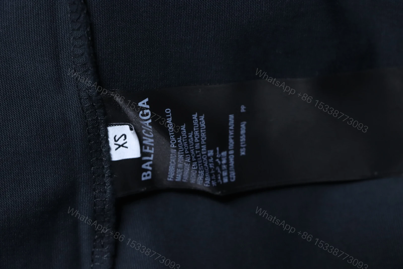 View 9 of Balenciaga Clothes 25SS American Paper Tape Short-Sleeve T-Shirt black