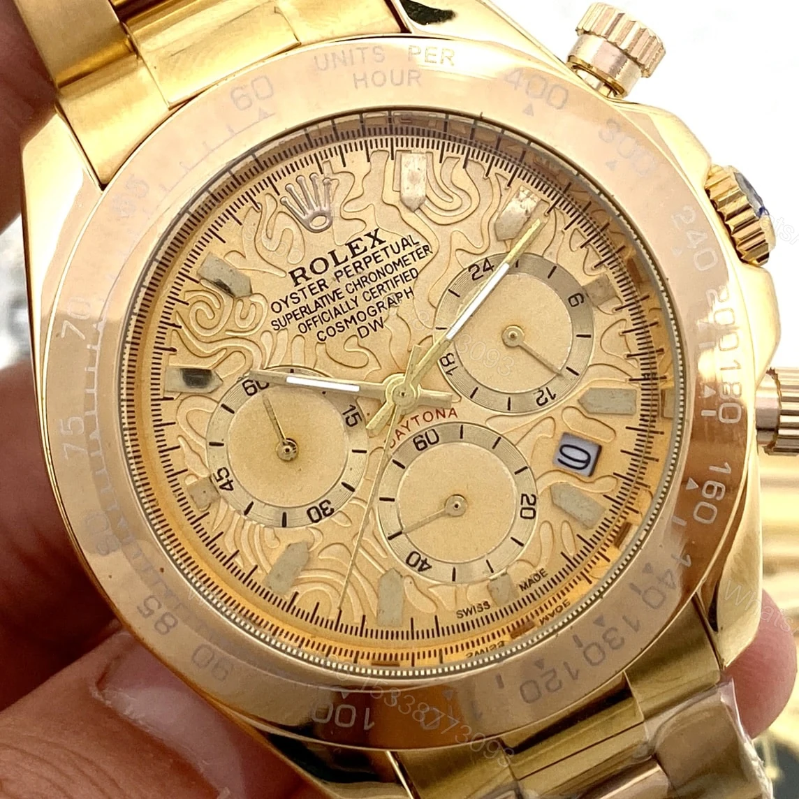 View 2 of Rolex Cosmograph Daytona Pattern Gold 40Mm