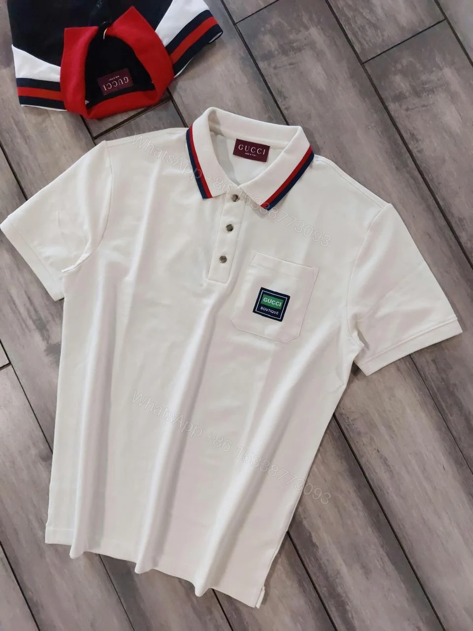 View 21 of Gucci Half Sleeve Polo Tees First Copy | Imported AAA+ Exclusive Replica