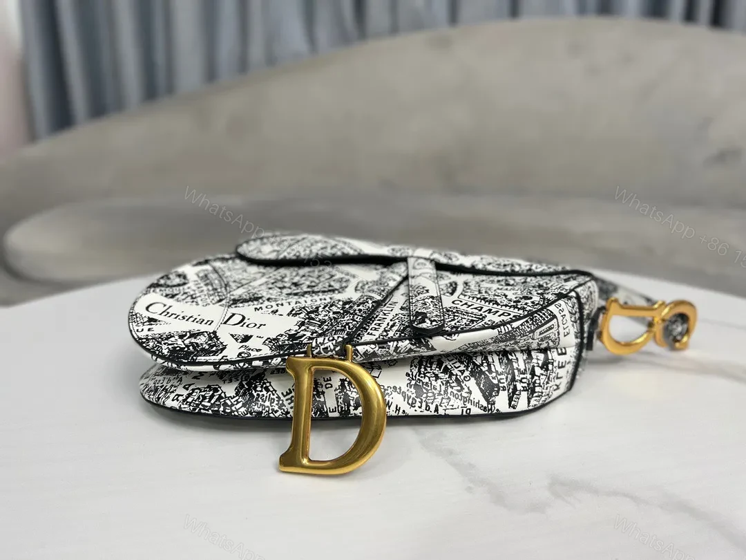 View 3 of Dior 11 Handbags Saddle Bag Woman’s Lock Gold 25x20x6cm
