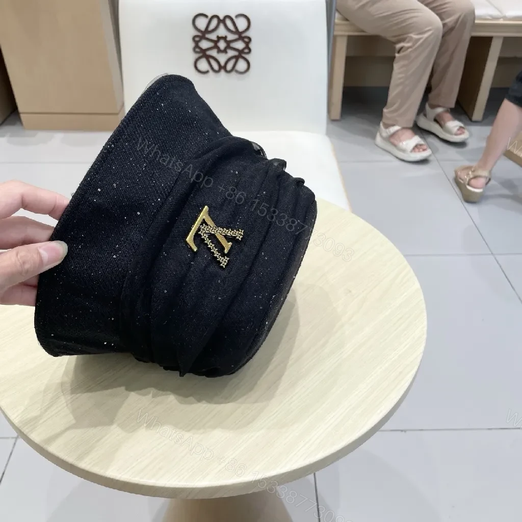 View 9 of Soft-Surface Denim Bucket Hat with Sparkle Embroidery
