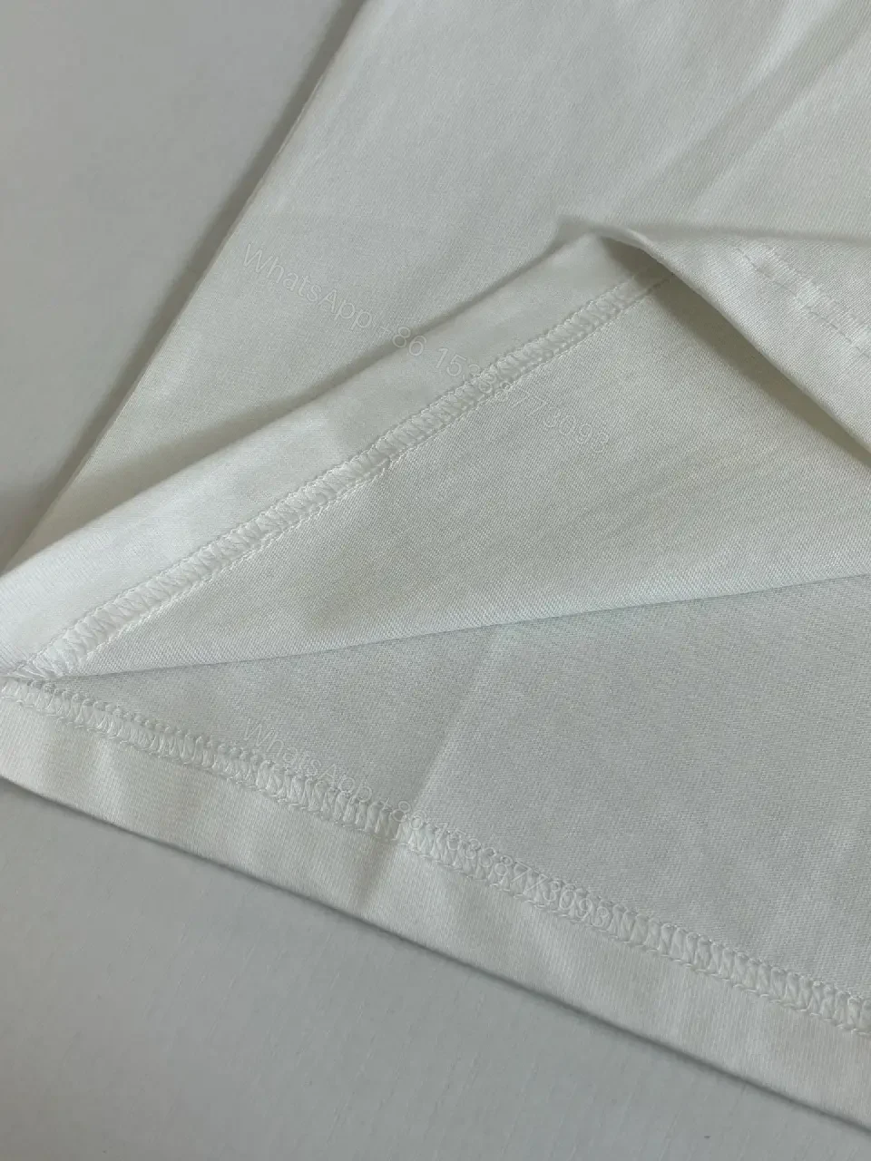 View 6 of Neutral Cotton Logo Tee: Minimalist Luxe, Soft-Drape, Durable