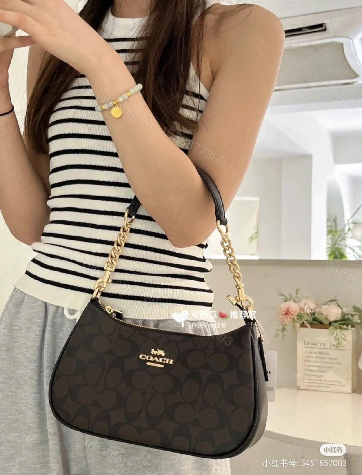 View 20 of FIRST COPY Coach Teri Shoulder Bag