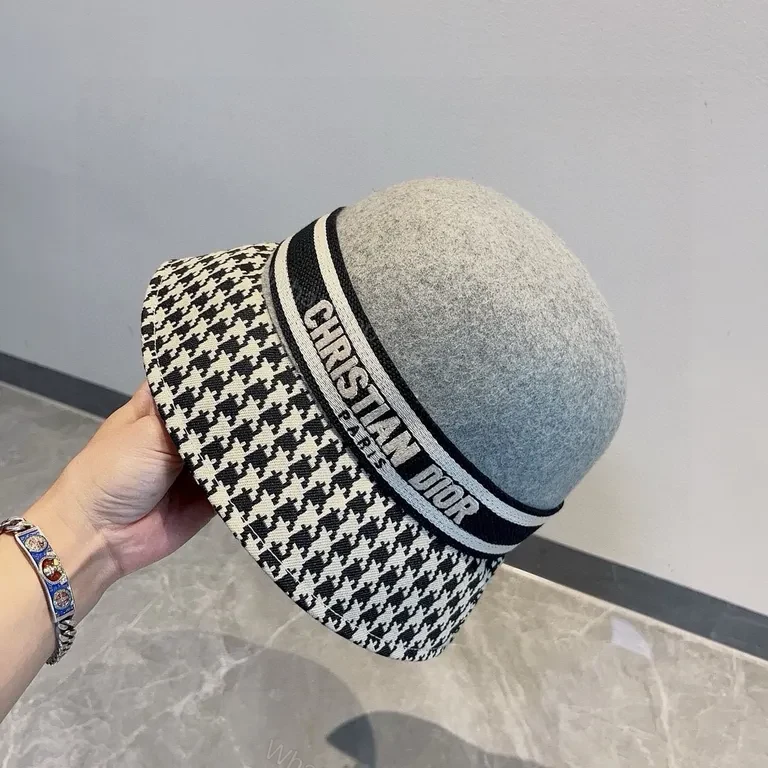 View 4 of Chic Dior-Brand Textured Bucket Hat - Luxury Streetwear