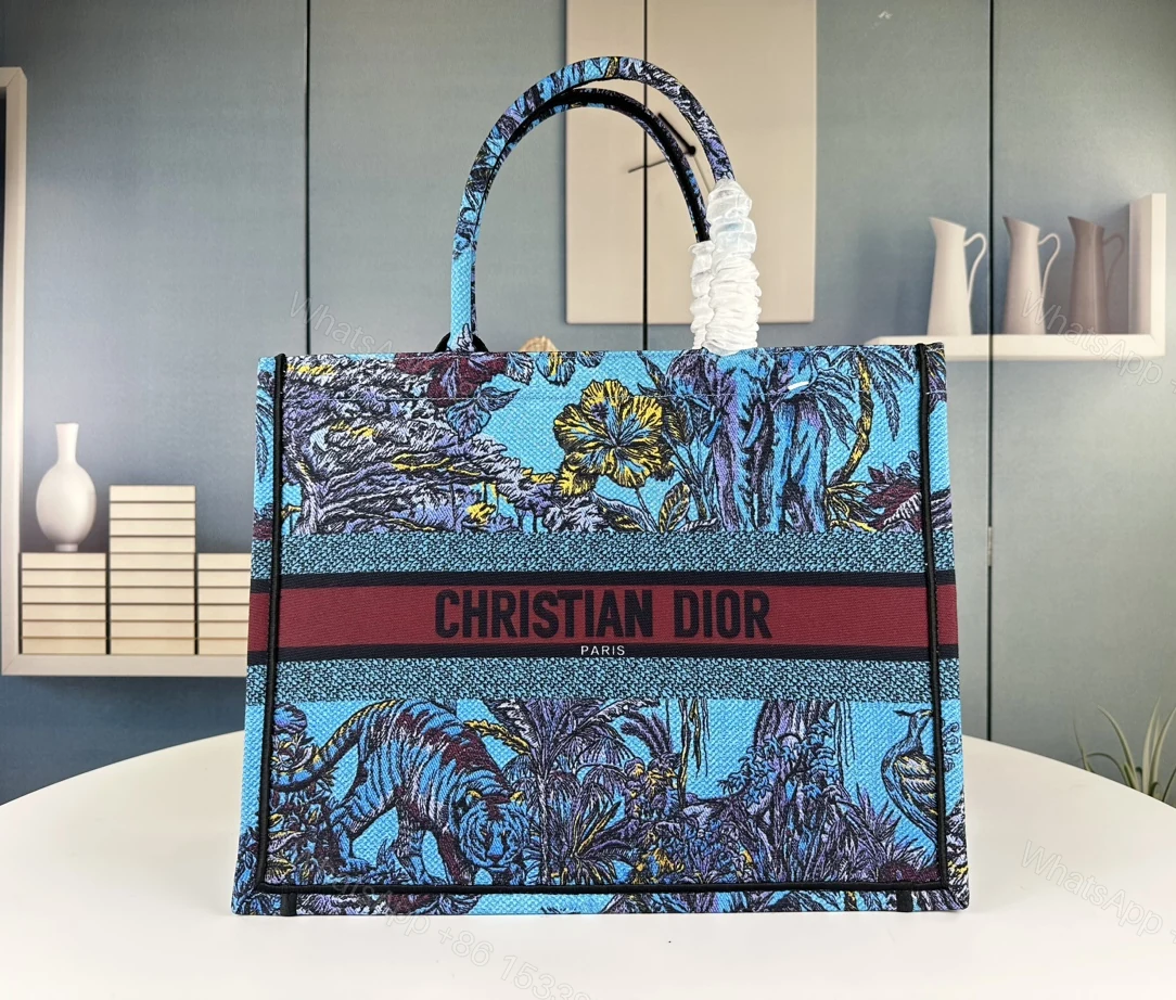 View 2 of DIOR LARGE DIOR BOOK TOTE CELESTIAL BLUE MULTICOLOR 41CM M1286ZEUPM259