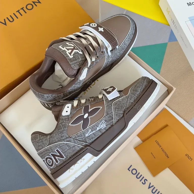 View 4 of Patterned Texture Sneaker â€” LV Details, All-Day Comfort, Streetwear Style