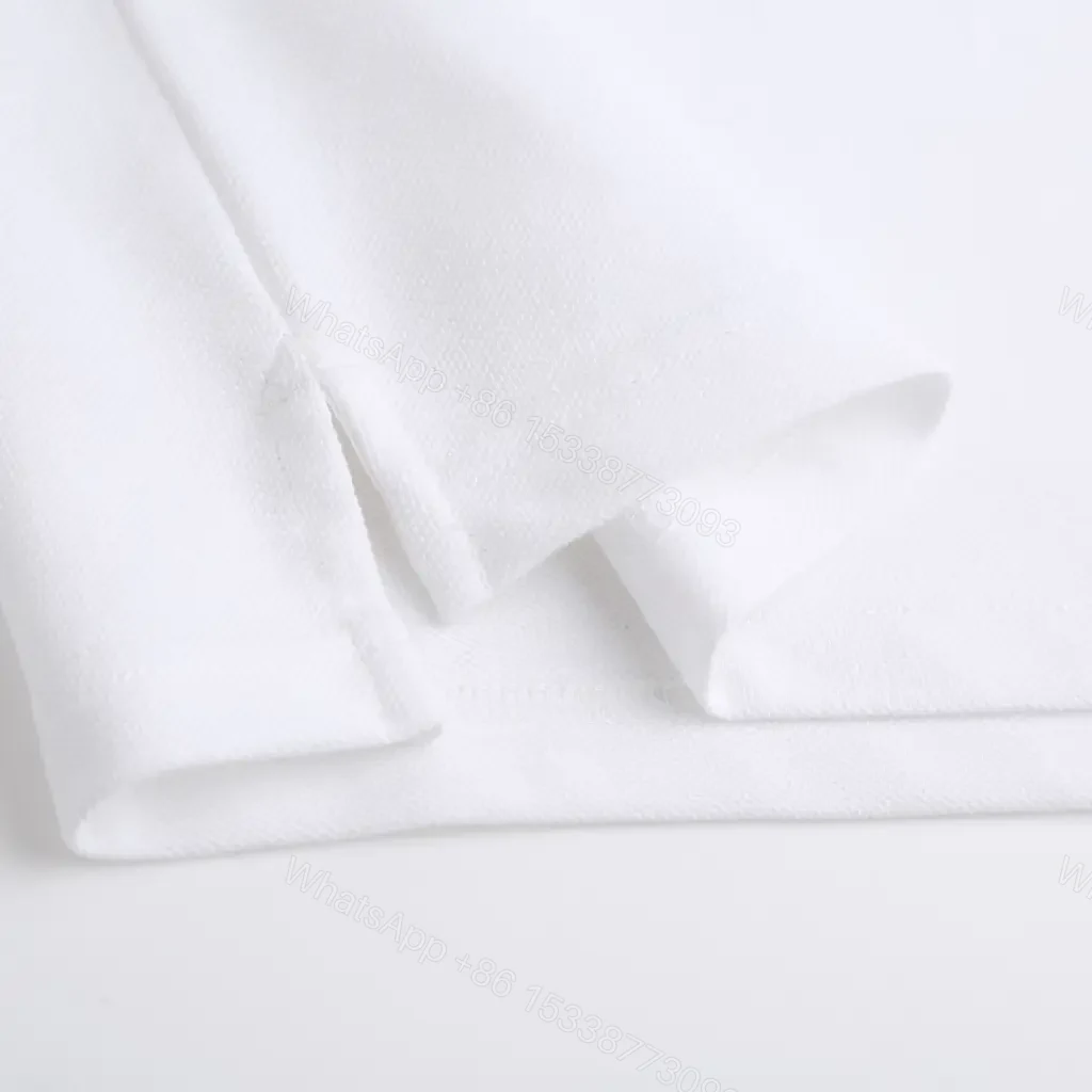 View 5 of White Cotton Polo Relaxed Fit with Burberry Check Trim Polo Shirt