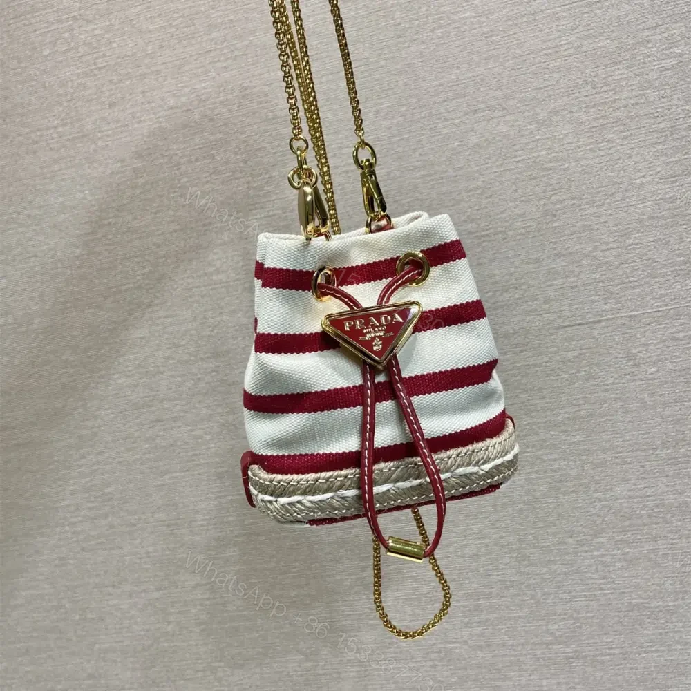 View 9 of 高仿Prada*Mariner系列1NR16H水桶包紅色Mini免檢版