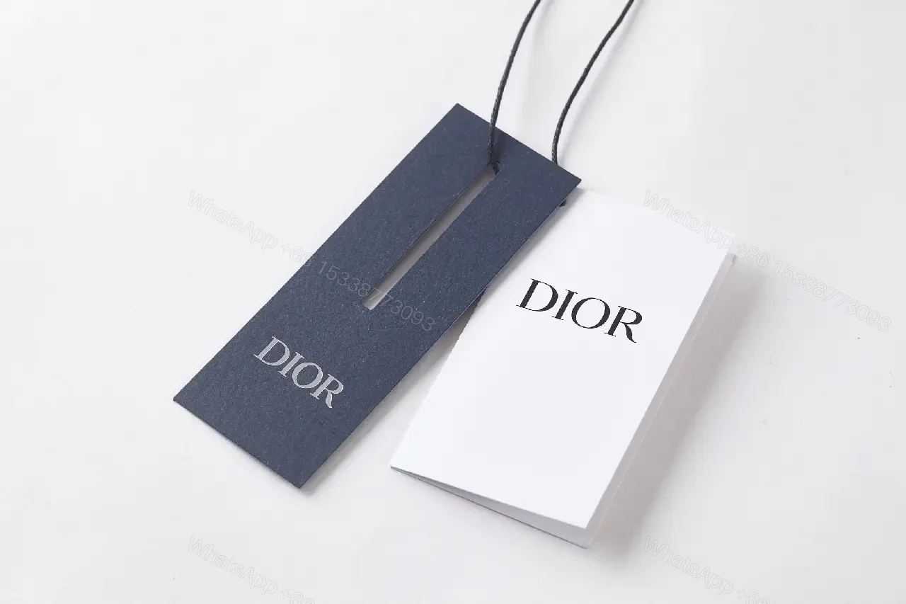 View 9 of Black Cotton T-Shirt with Green Clover Embroidery Dior Logo