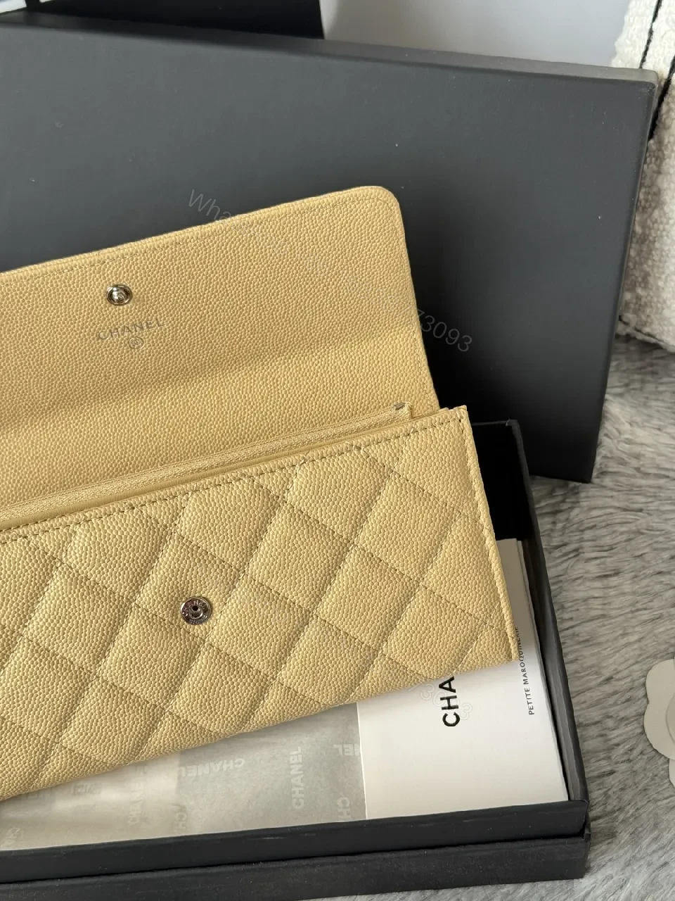 View 10 of Quilted Leather Wallet in Champagne — Chic Luxury, Everyday Utility