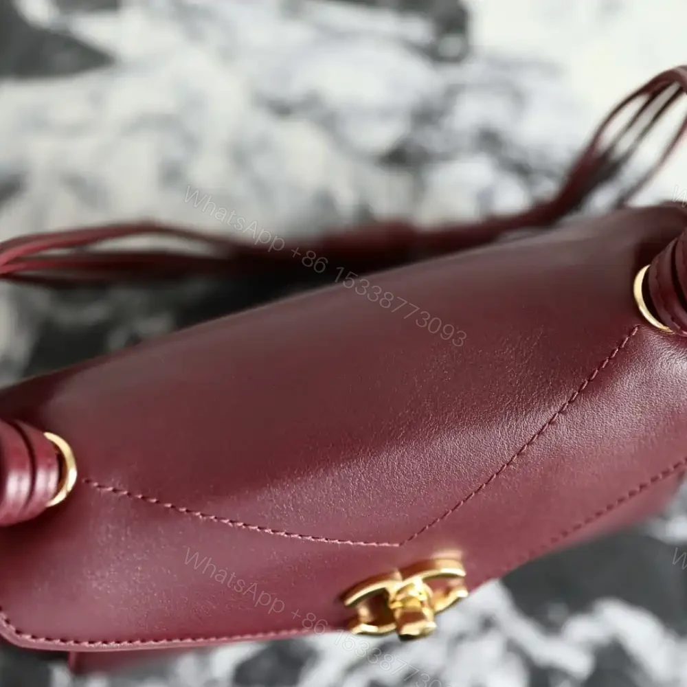 View 5 of 高仿Chanel*26A系列AS6223高級手工坊口蓋包酒紅色小號免檢版