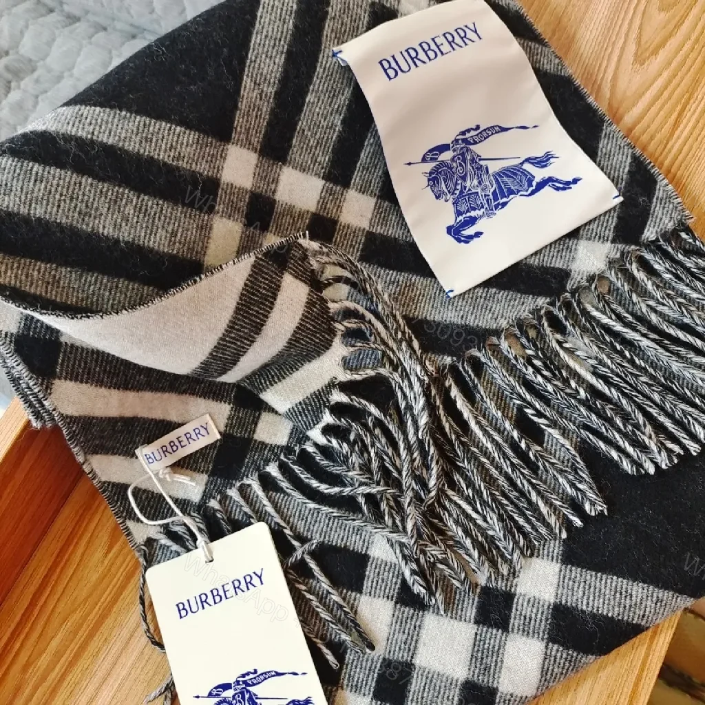 View 8 of Patterned Luxury Throw: Plaid Plush Fringe Scarves