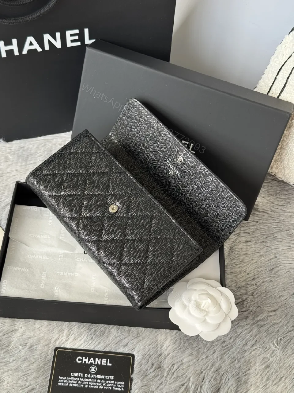 View 6 of Quilted Leather Wallet: Signature CC, Compact, Luxurious