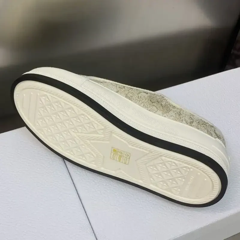 View 4 of WALK’N’DIOR PLATFORM SNEAKERS UNISEX JARDIN D’HIVER EMBROIDERED GOLD – CD188