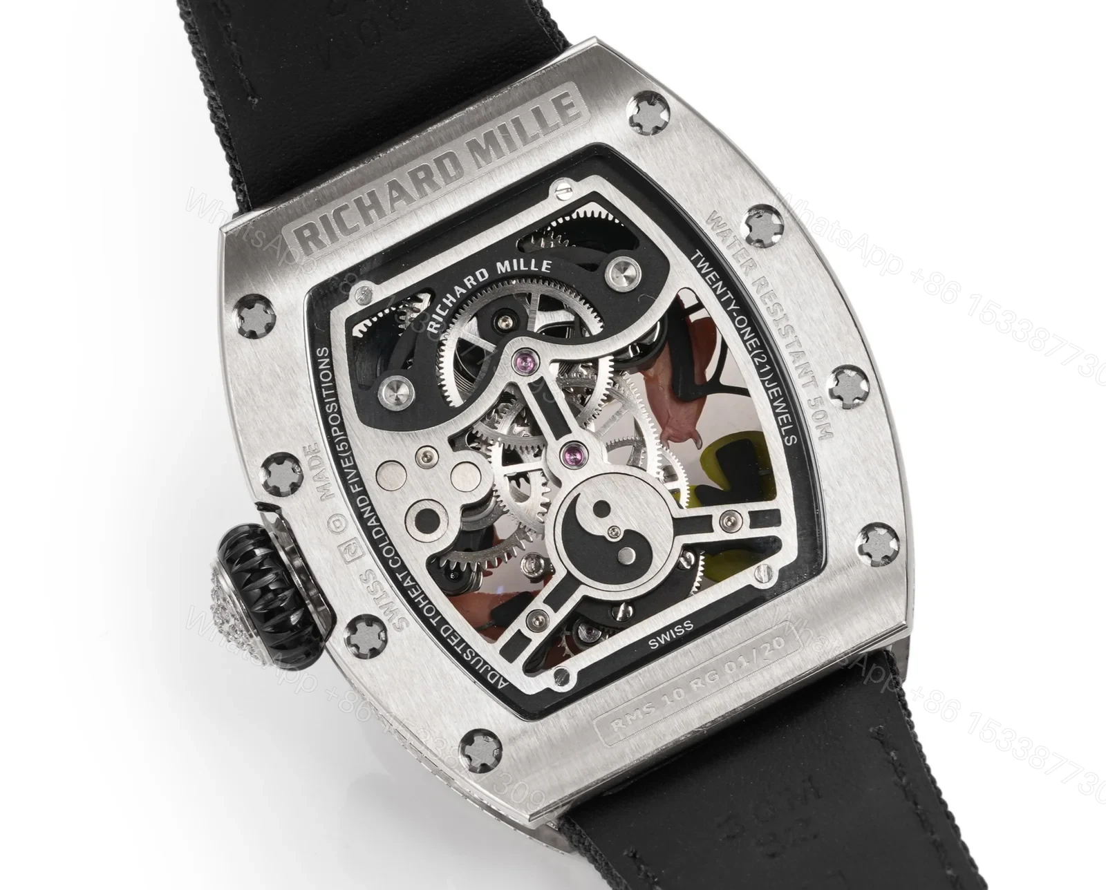 View 7 of Richard Mille RM S10 Koi Tourbillon Red Gold Diamond Artistic Watch RMS10-KOI-01