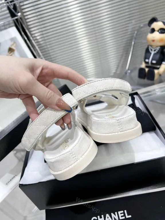 View 3 of Soft-Luxe Quilted Sandals: Ivory Satin-Nylon, Signature Texture