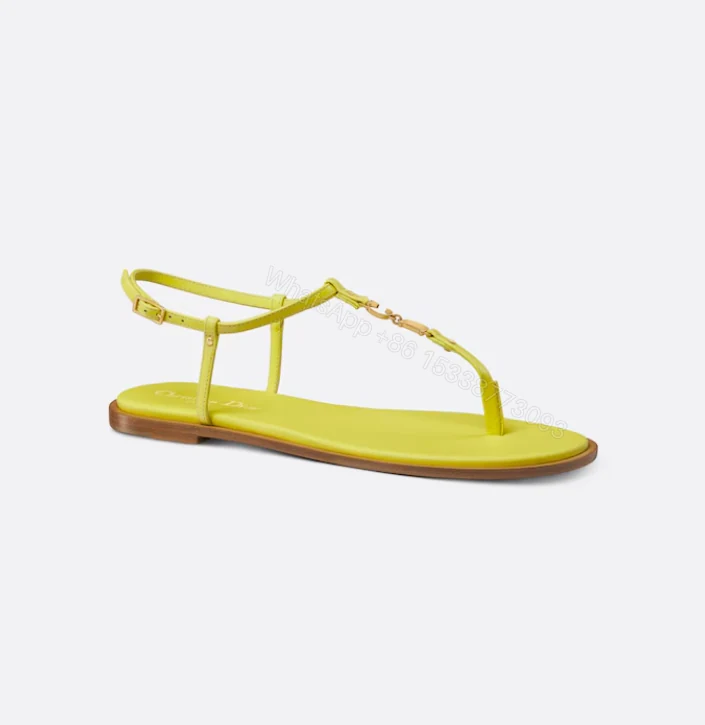 Dior Dioriviera C’est Dior Thong Sandal Yellow — view 1