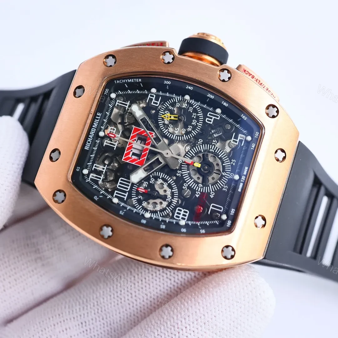 View 5 of EUR Factory Richard Mille RM011 Rose Gold Chronograph
