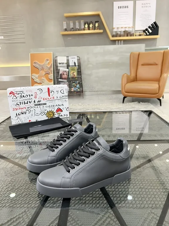 View 6 of Chic Gray Leather Sneakers â€“ Luxury Everyday Comfort
