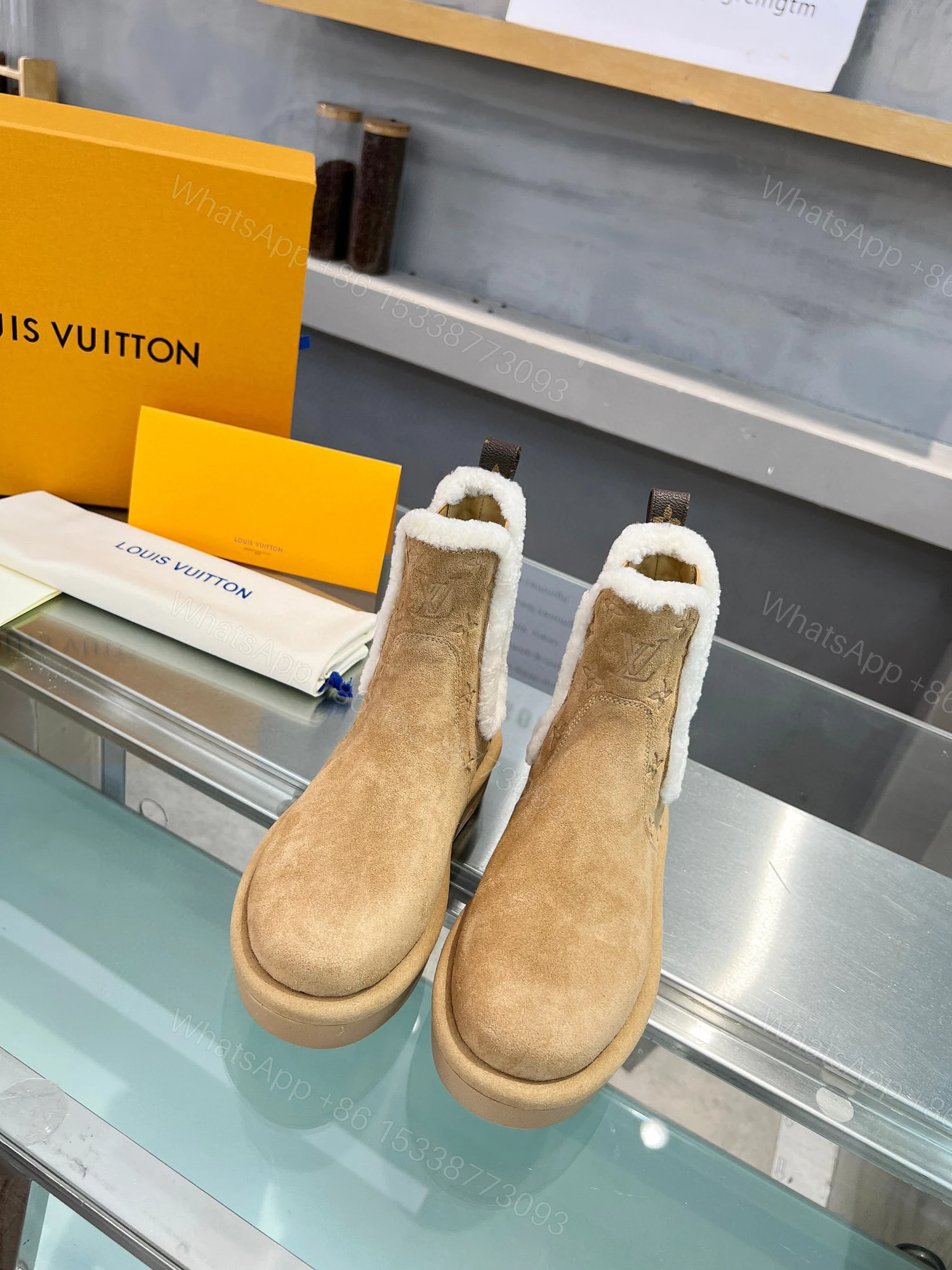 View 6 of LOUIS VUITTON ASPEN CHELSEA ANKLE BOOT BEIGE 1ADC7R
