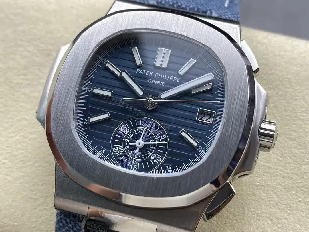 View 11 of Super Clone Replica Denim Patek Philippe Nautilus 5980/60G – 2024