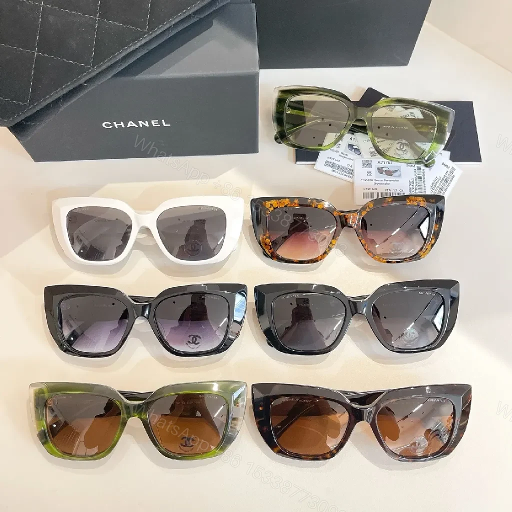 View 3 of Green-Tinted Frame Sunglasses with Brown Gradient Lenses, Modern Oversized