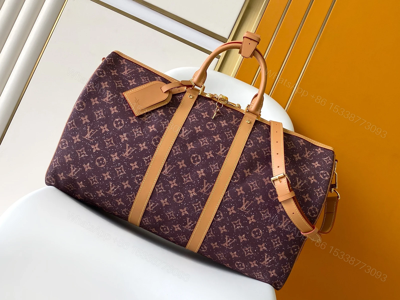LV 高仿 Keepall 星空棕 Monogram 旅行袋 經典大容量款 — view 1