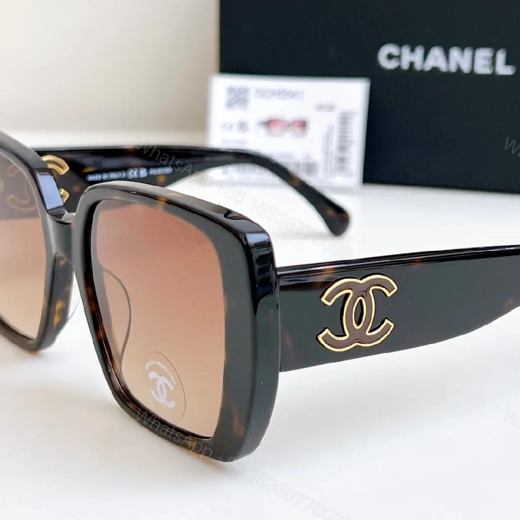 View 9 of Brown Gradient Luxe Sunglasses - Black Frame, Oversized Square, UV400