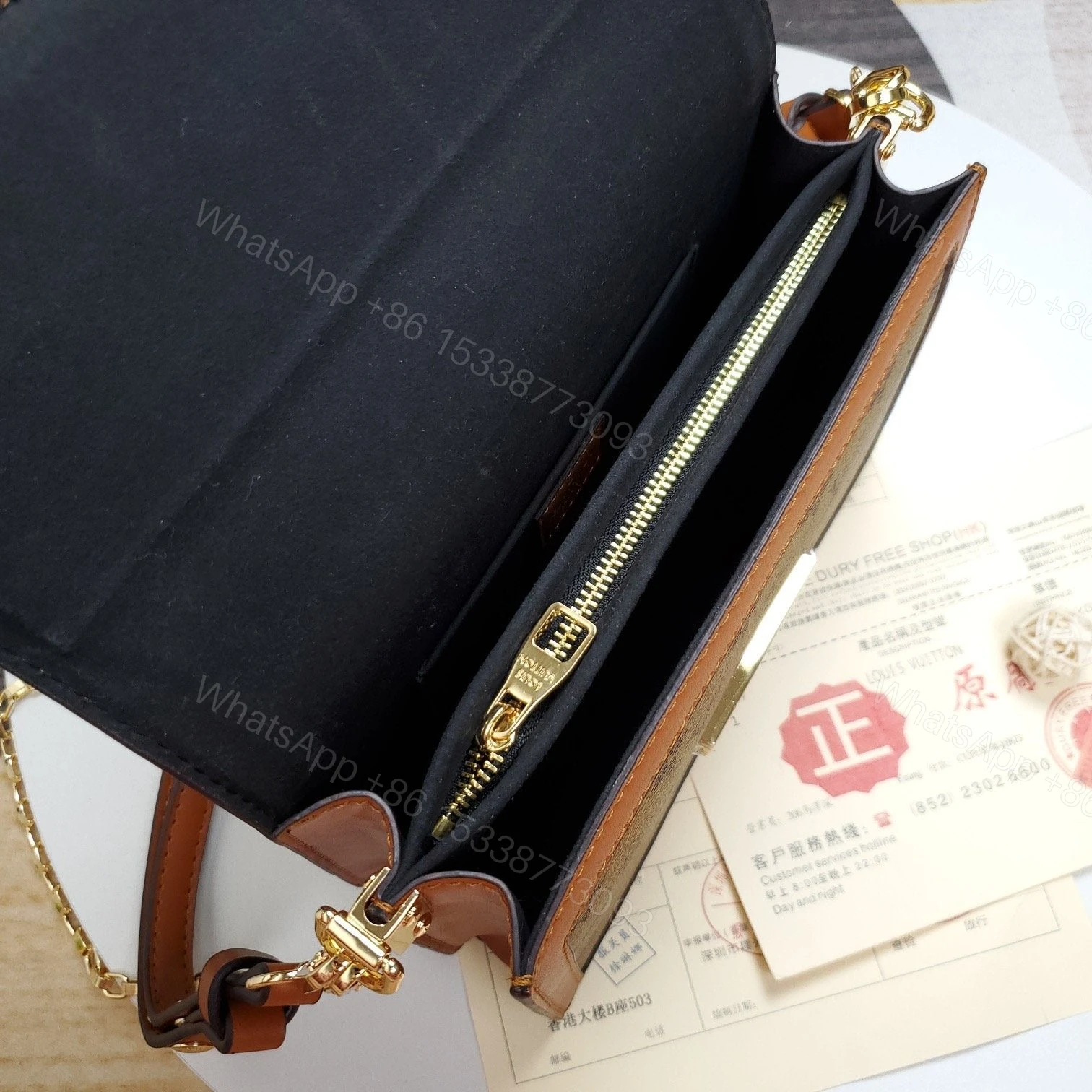View 4 of LOUIS VUITTON Dauphine MM Monogram Reverse Other Monogram Canva