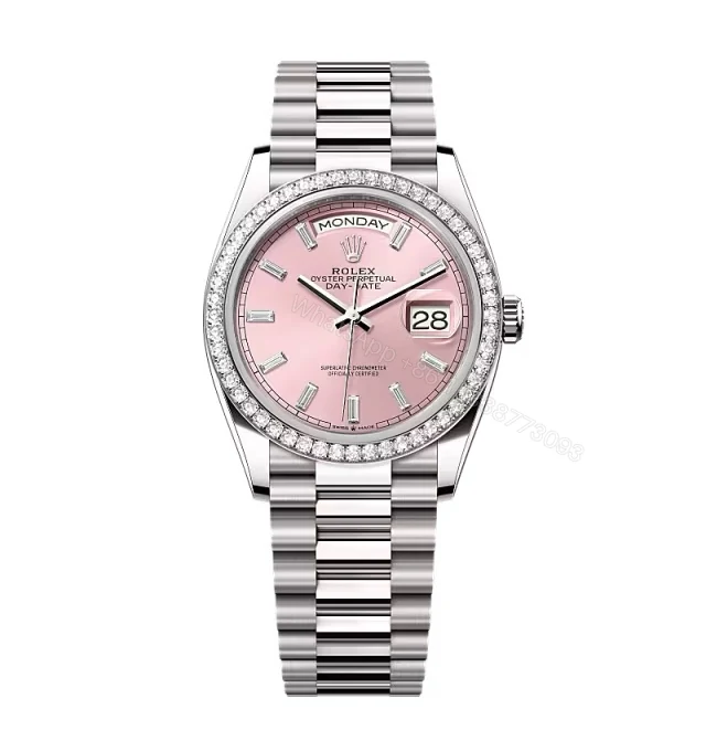 Superclone Rolex Day-Date Pink Diamond Dial 128349rbr-0053 36 mm — view 1