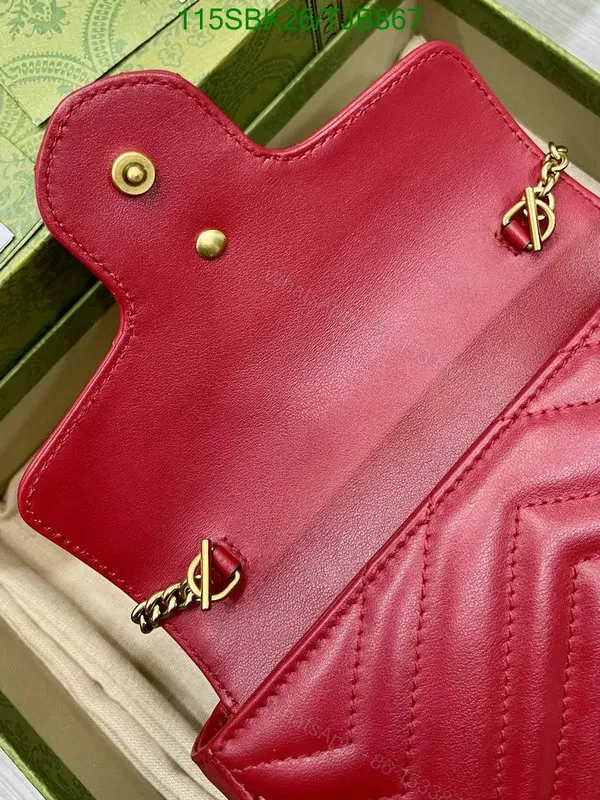 View 37 of Gucci Super Mini Bag in Beige Matelassé Chevron Leather 476433