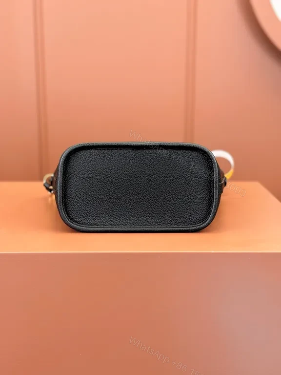 View 4 of Chic Black Leather Mini Bag: Architectural Graphic Shadow